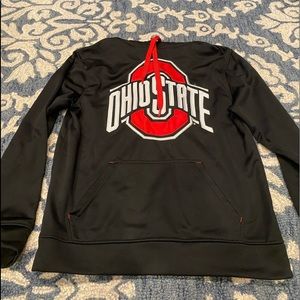 Scarlet and Gray Ohio State Buckeyes hoodie in size S